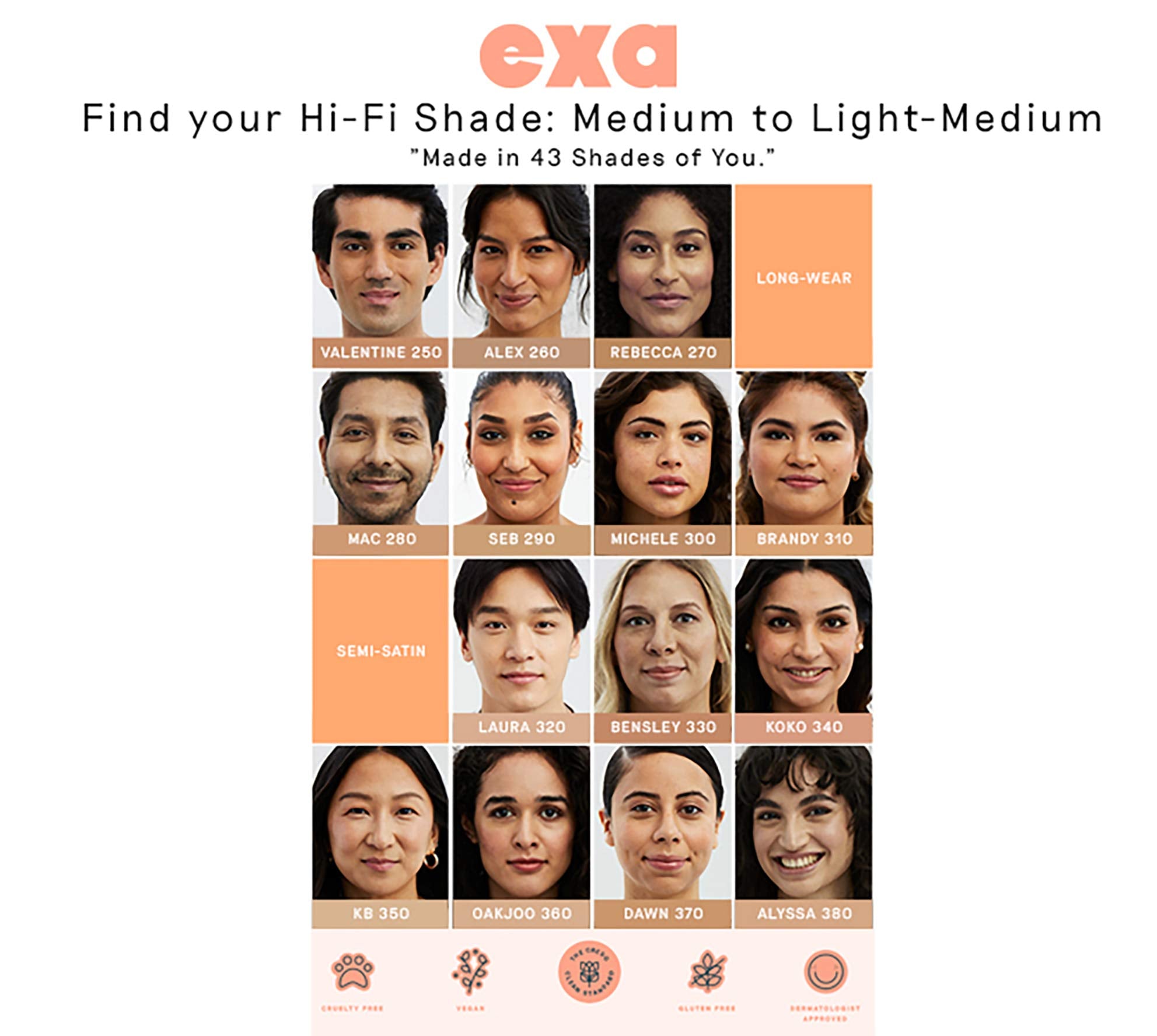 Exa Beauty Natural High Fidelity Foundation | Clean, Vegan, Cruelty-Free Makeup