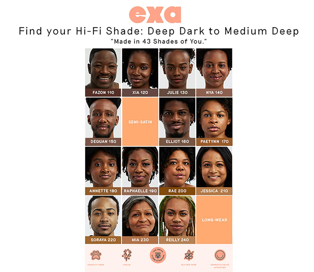 Exa Beauty Natural High Fidelity Foundation | Clean, Vegan, Cruelty-Free Makeup
