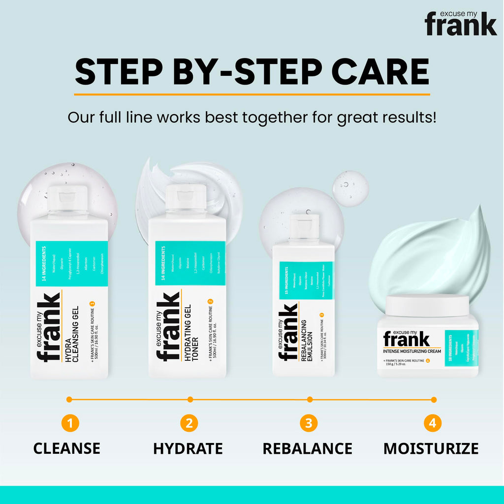 Excuse My Frank Hydrating Gel Toner – Gentle Korean Hydration for All Skin Types (3 Pack)
