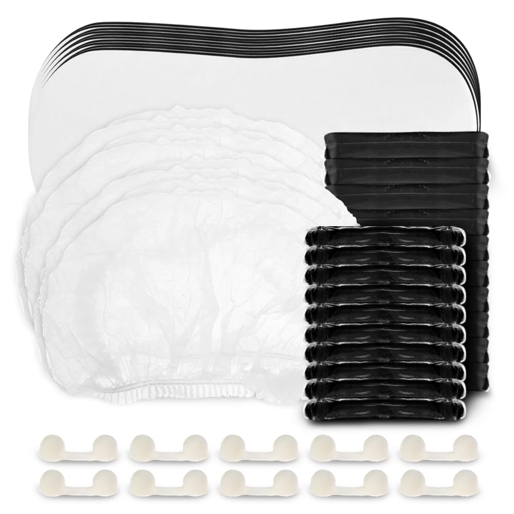 Existing Beauty Bronze Tan Spray Tanning Essentials Kit – 10x Hair Nets, Nose Plugs, Sticky Feet Pads & Disposable Undergarments