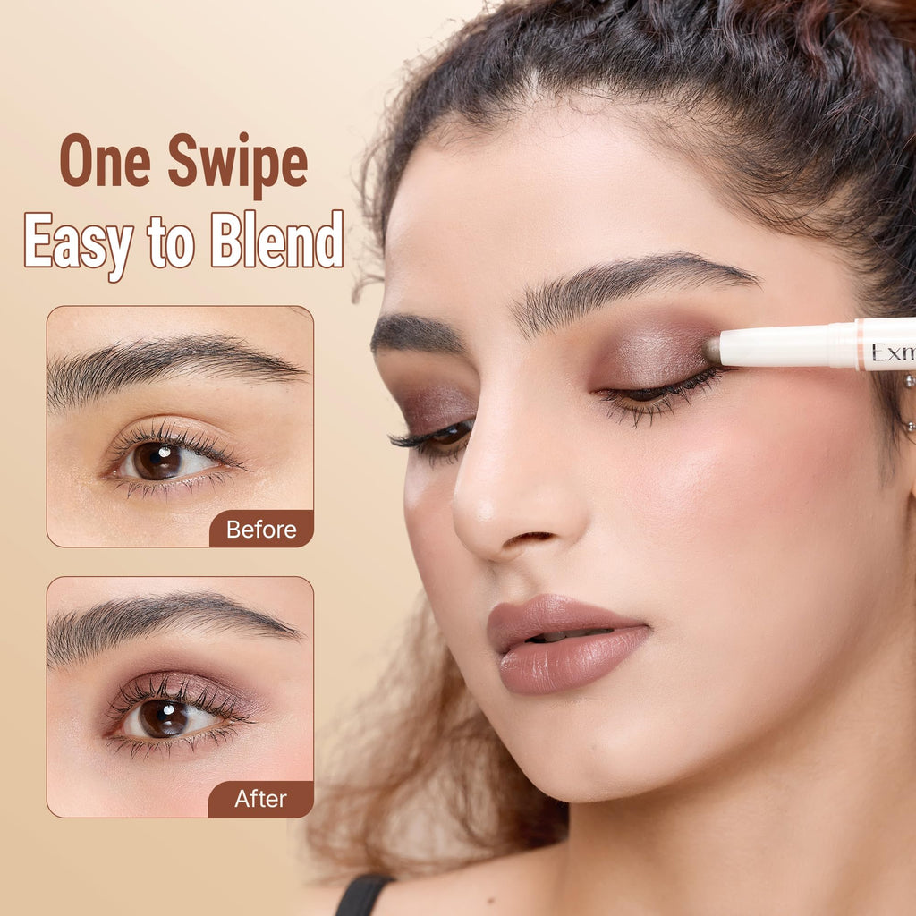 Exmiloo Cream Eyeshadow Stick – 2-in-1 Dual-Ended (Lavender Dusk)