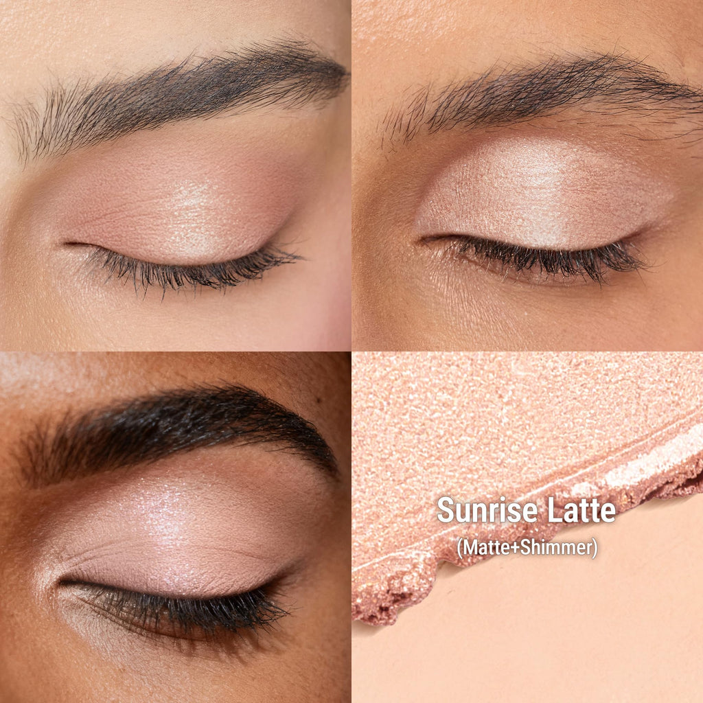exmiloo Eyeshadow Stick – Dual-Ended Matte & Shimmer Cream for Easy Eye Looks (Sunrise Latte)