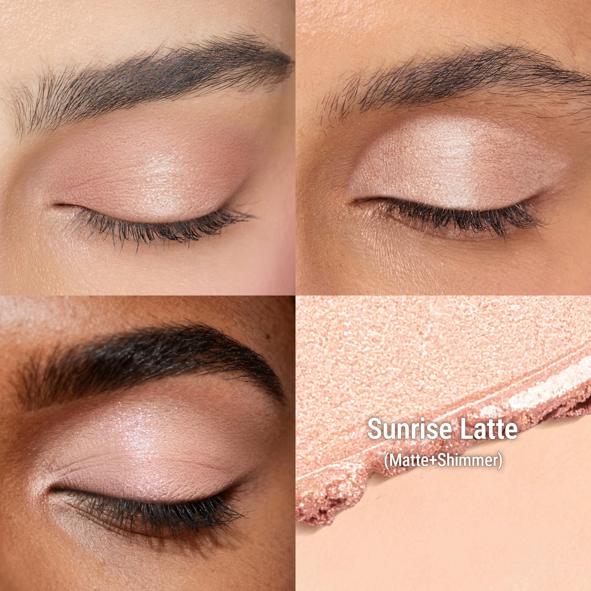 exmiloo Eyeshadow Stick – Dual-Ended Matte & Shimmer Cream for Easy Eye Looks (Sunrise Latte)