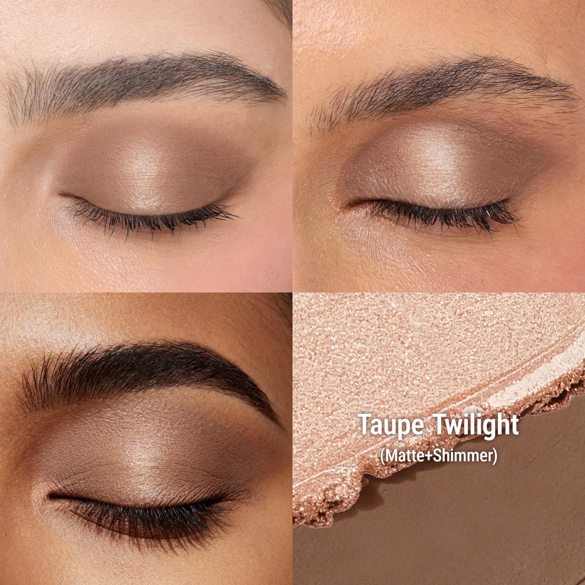 exmiloo Eyeshadow Stick - 2-in-1 Matte & Shimmer Dual-Ended (Taupe Twilight)
