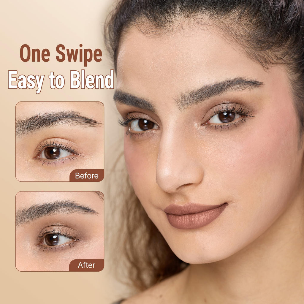exmiloo Eyeshadow Stick - 2-in-1 Matte & Shimmer Dual-Ended (Taupe Twilight)