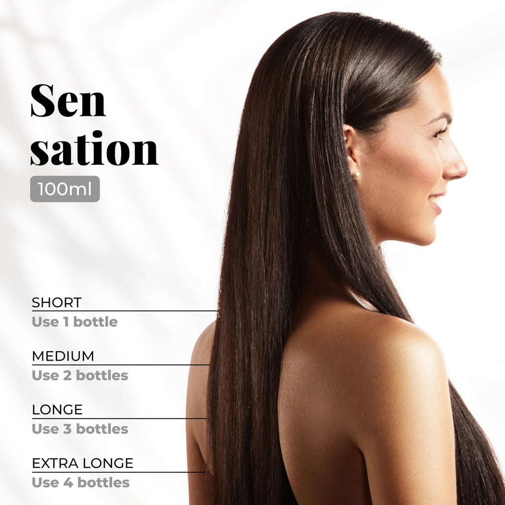 Expert Hair Sensation Keratin Treatment Set – Brazilian Smoothing, Anti-Frizz, 100ml + 30ml Shampoo