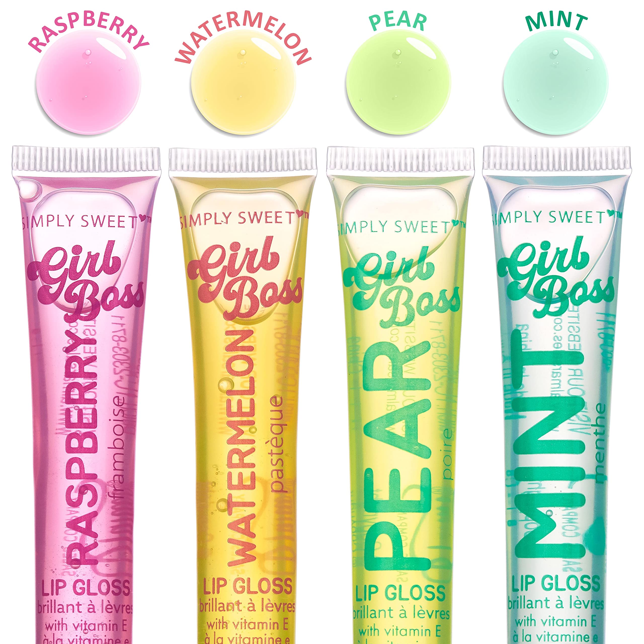 EXPRESSIONS 12pc Clear Lip Gloss Pack – Vitamin E Hydration, Essential Oils, Flavored Lip Oils