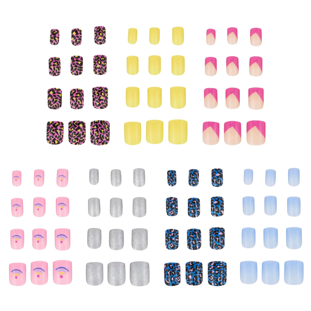 EXPRESSIONS 7 Day Mani Collection — 84pc Press-On Nails for Kids (HELLO THERE)