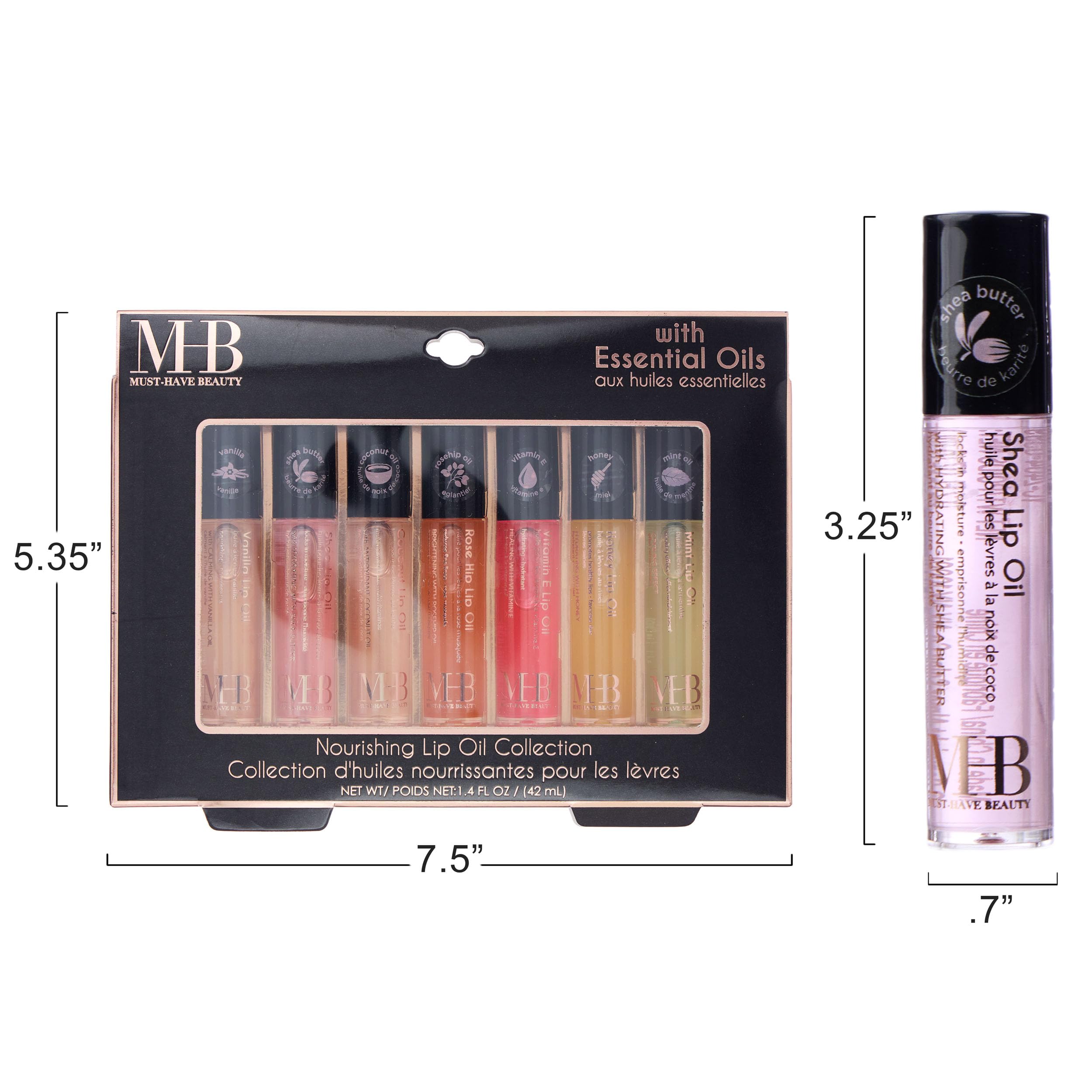 EXPRESSIONS 7pc Lip Oil Collection | Rollerball Hydration with Essential Oils