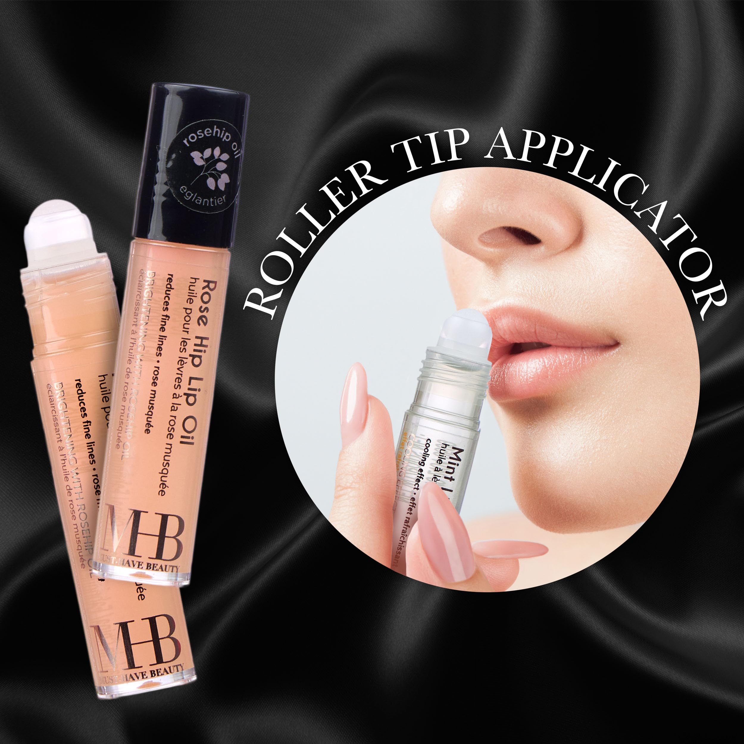 EXPRESSIONS 7pc Lip Oil Collection | Rollerball Hydration with Essential Oils