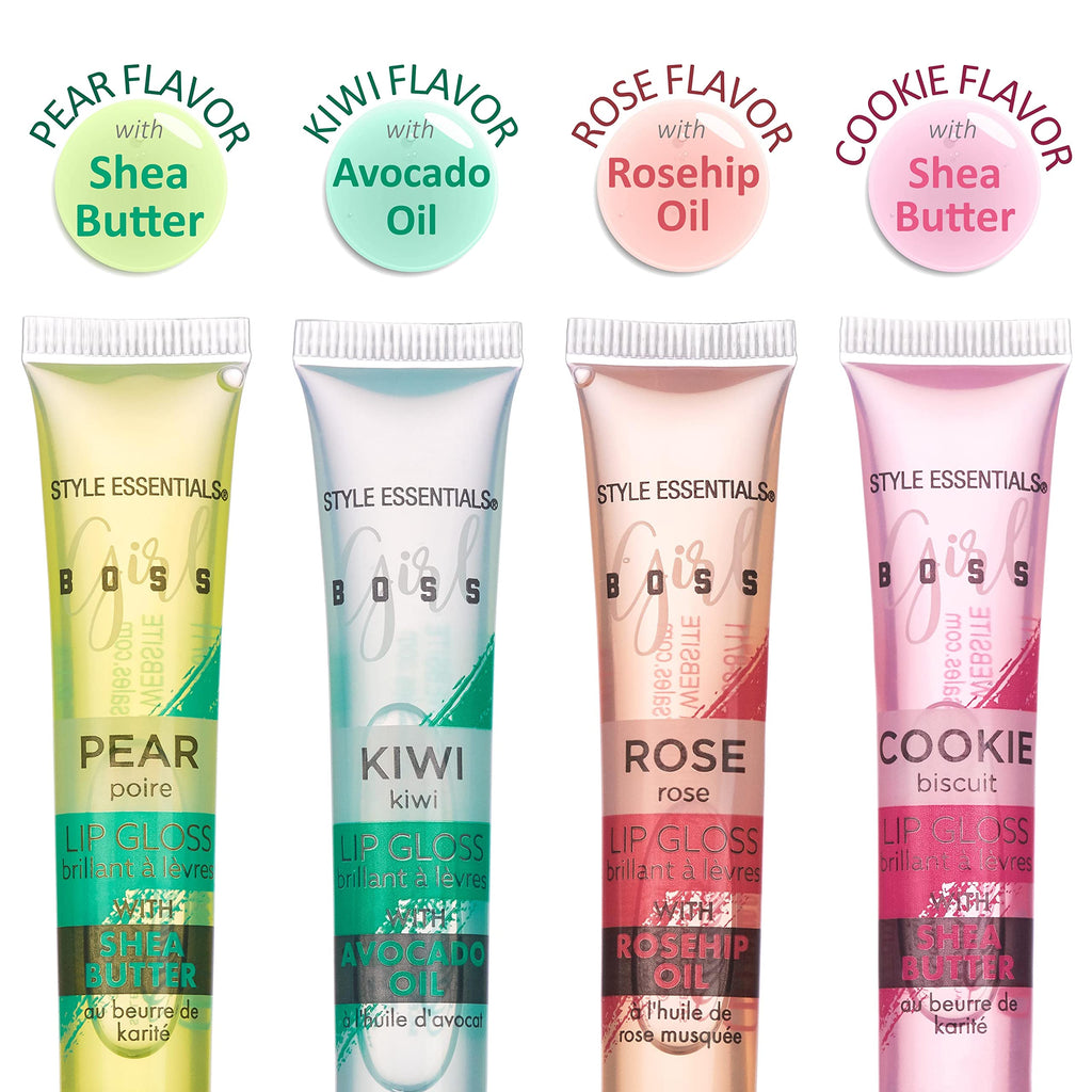 EXPRESSIONS 12pc Lip Gloss Lip Oil Collection – Hydrating Flavored Gloss Tubes