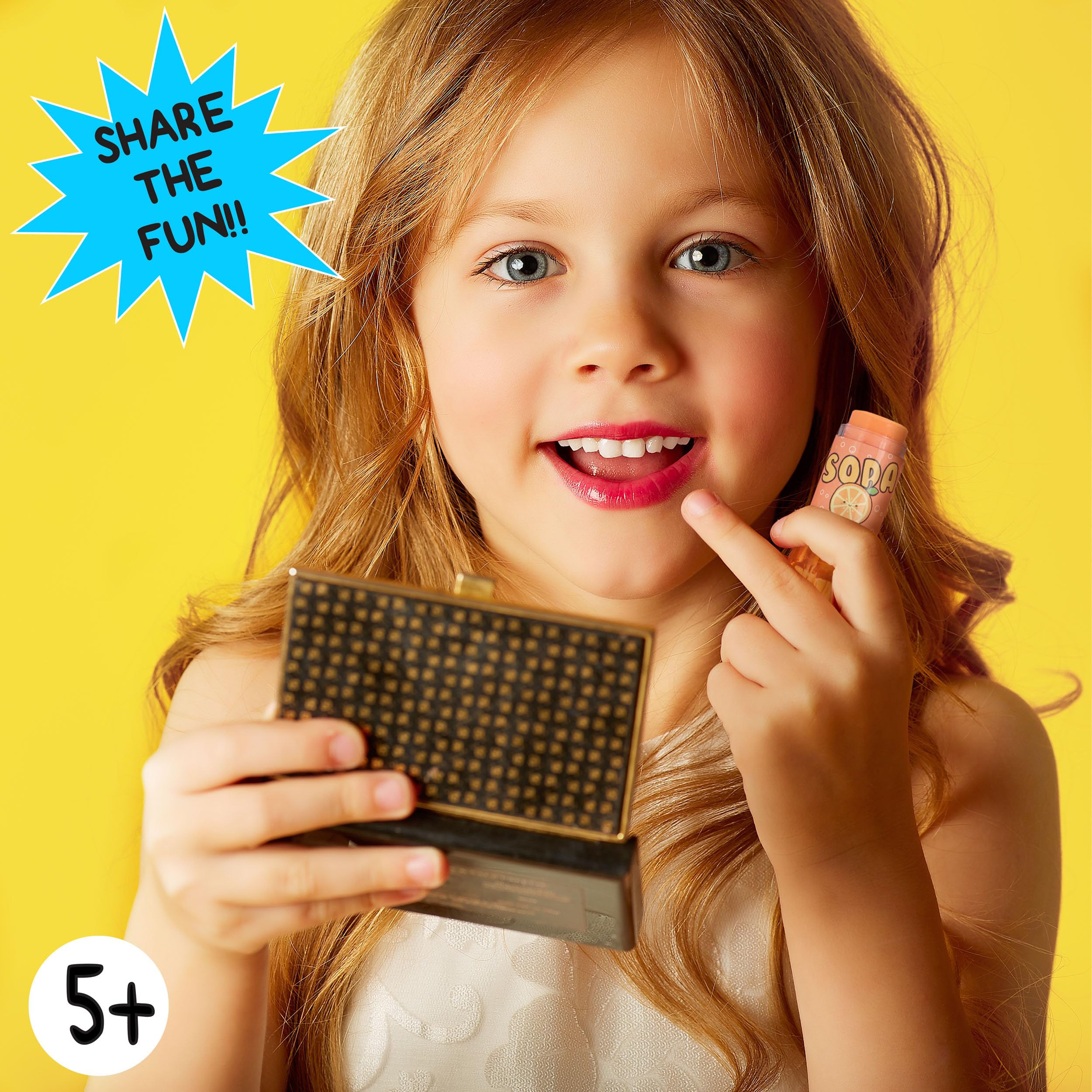 EXPRESSIONS 6pc Soda Pop Lip Gloss Collection – Fruity Flavors, Gift-Ready Set