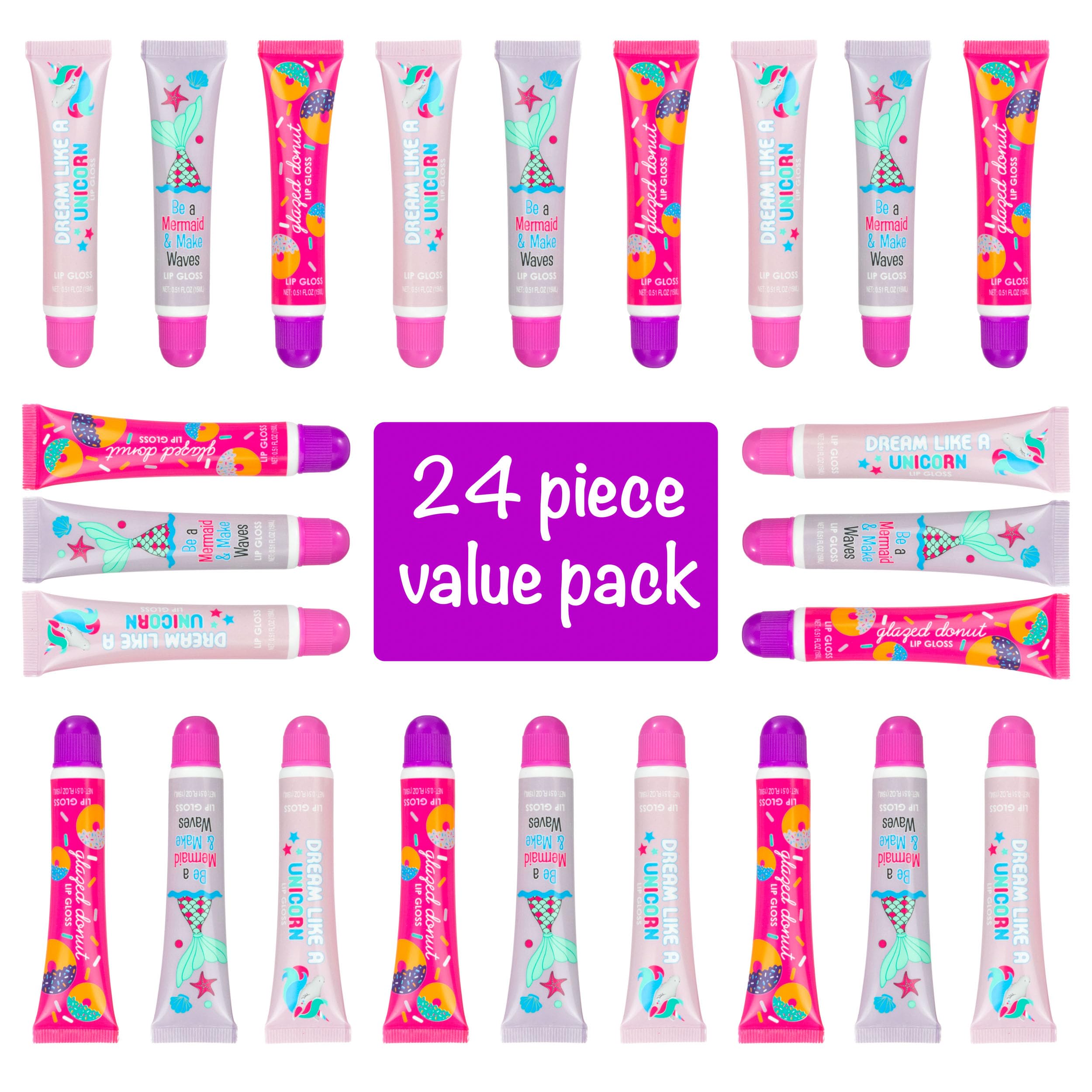 EXPRESSIONS 24pc Lip Gloss Kit | Flavored Shimmer Set for Girls & Teens
