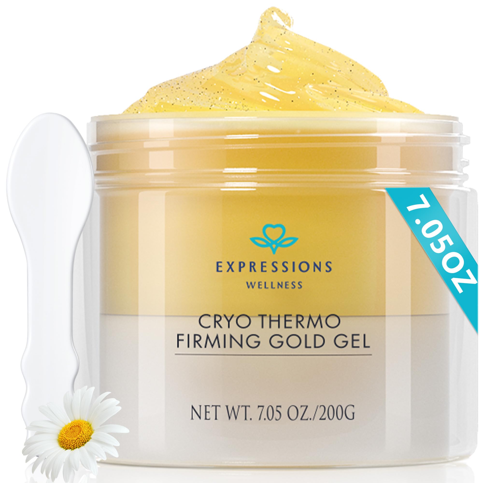 EXPRESSIONS WELLNESS Gold Gel for Body – Skin Tightening, Cellulite Support, 200g