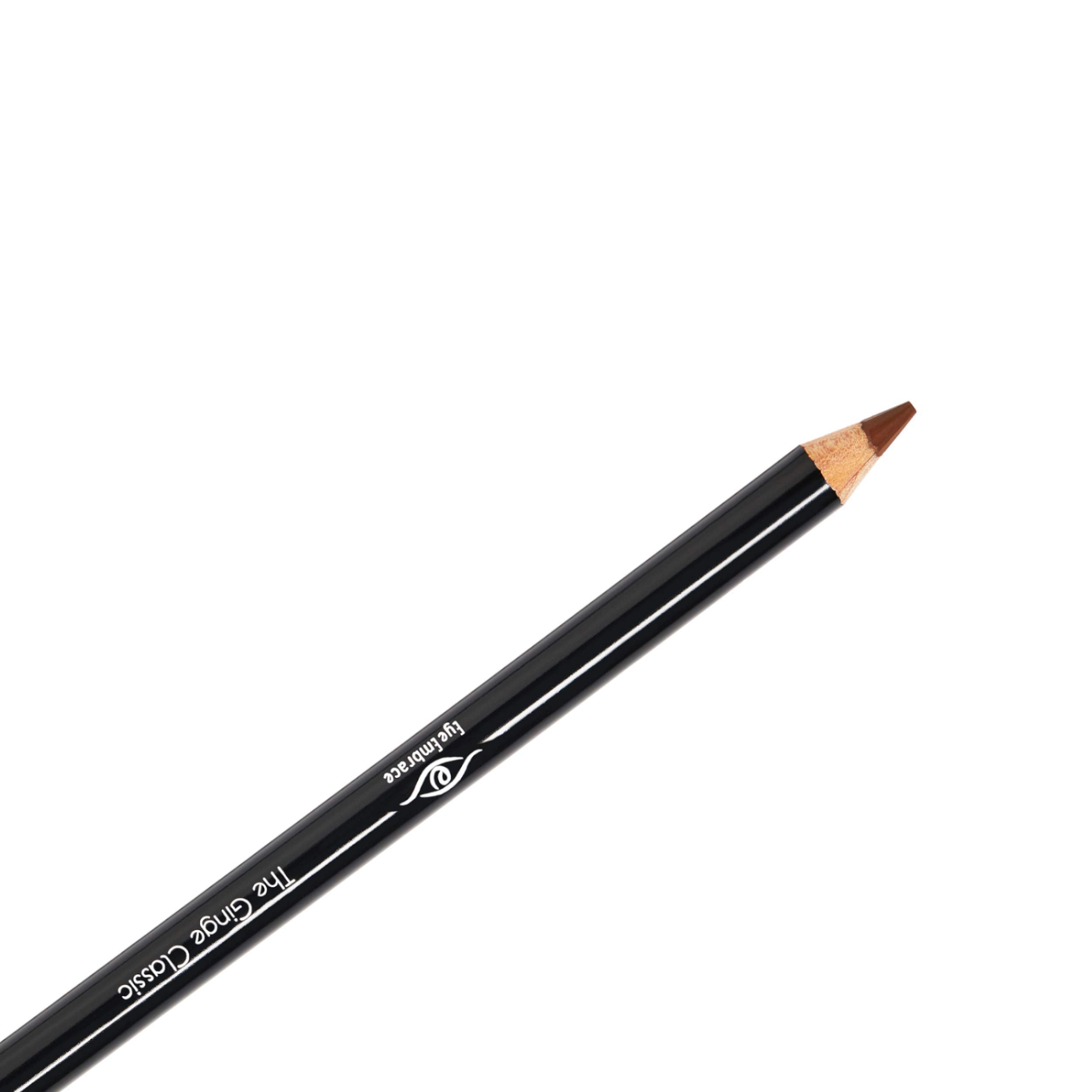 Eye Embrace The Ginge Classic Auburn Red Wooden Brow Pencil – Waterproof, Double-Ended, Cruelty-Free