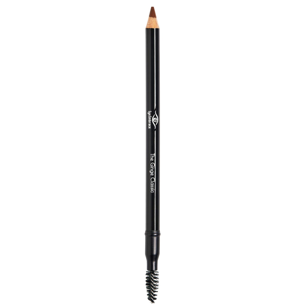 Eye Embrace The Ginge Classic Auburn Red Wooden Brow Pencil – Waterproof, Double-Ended, Cruelty-Free