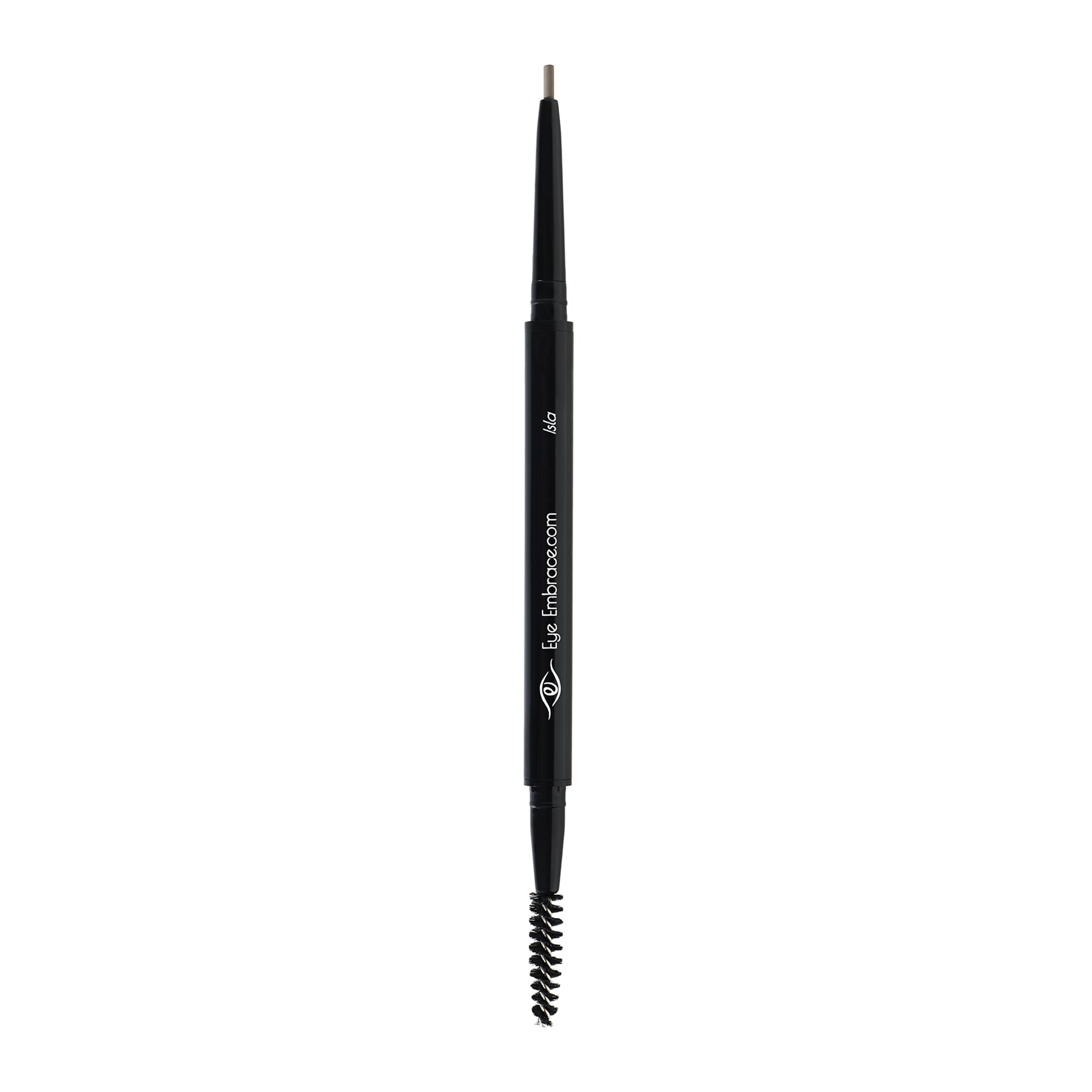 Eye Embrace Isla Micro Tip Pen: Waterproof Dual-Ended Brow Pencil in Gray-Brown