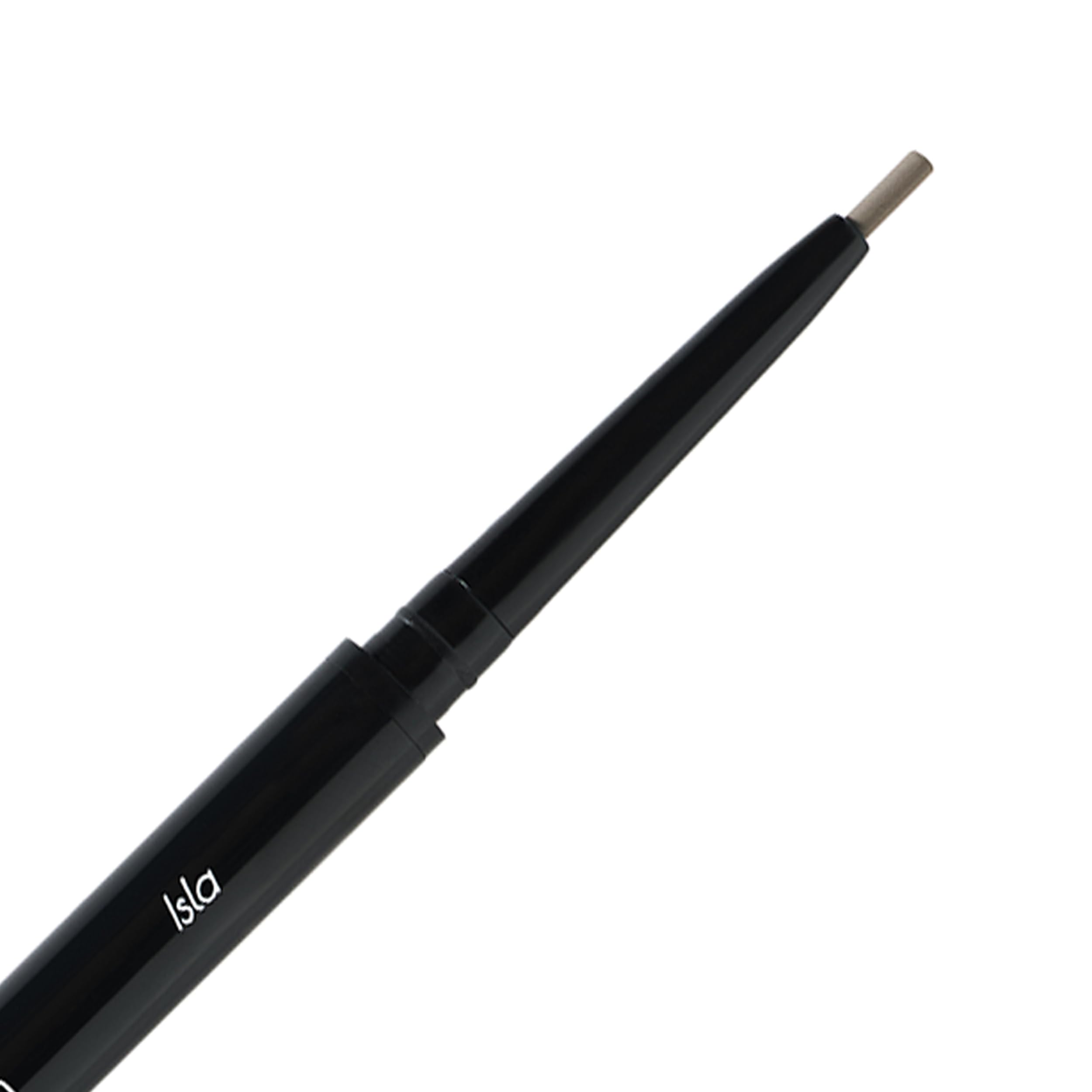 Eye Embrace Isla Micro Tip Pen: Waterproof Dual-Ended Brow Pencil in Gray-Brown