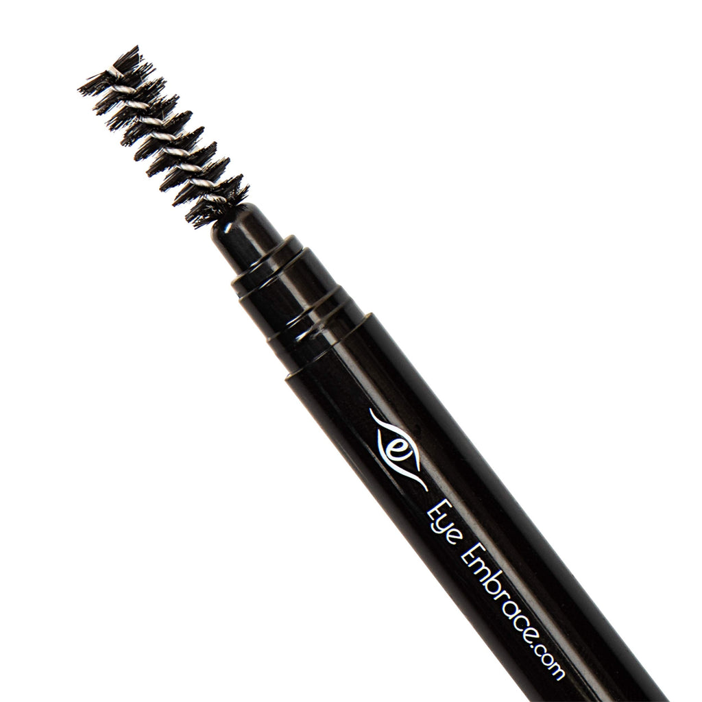 Eye Embrace Isla Micro Tip Pen: Waterproof Dual-Ended Brow Pencil in Gray-Brown