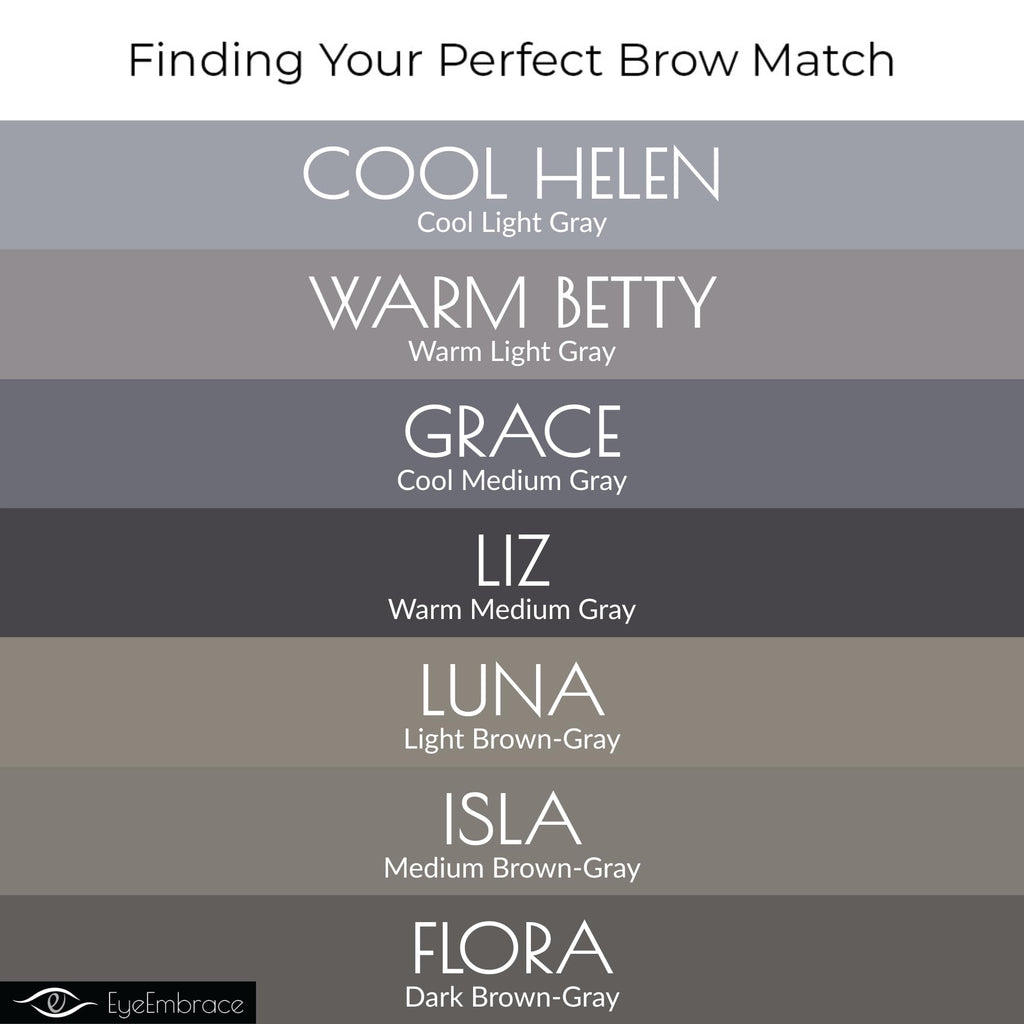 Eye Embrace Isla Micro Tip Pen: Waterproof Dual-Ended Brow Pencil in Gray-Brown