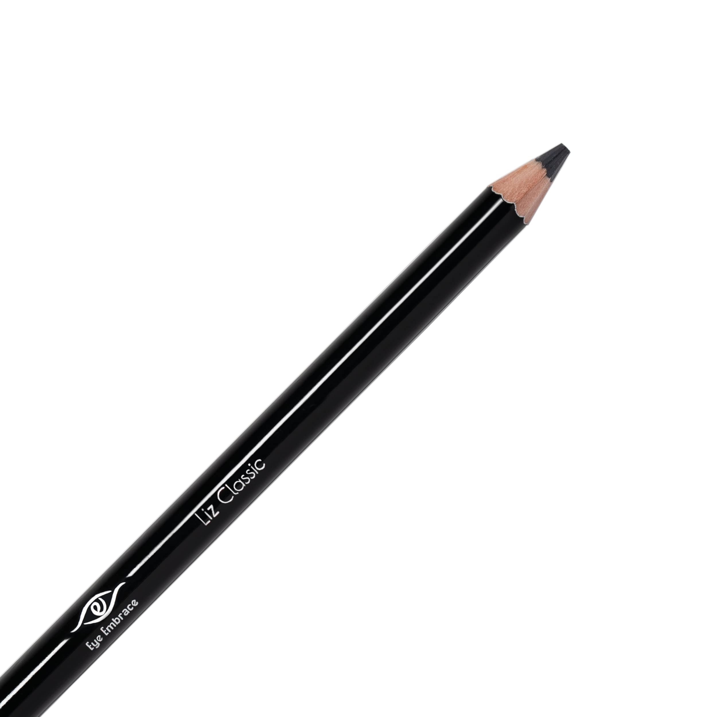 Eye Embrace Liz Classic: Warm Medium Gray Wooden Eyebrow Pencil – Waterproof, Double-Ended with Sharpener & Spoolie, Cruelty-Free