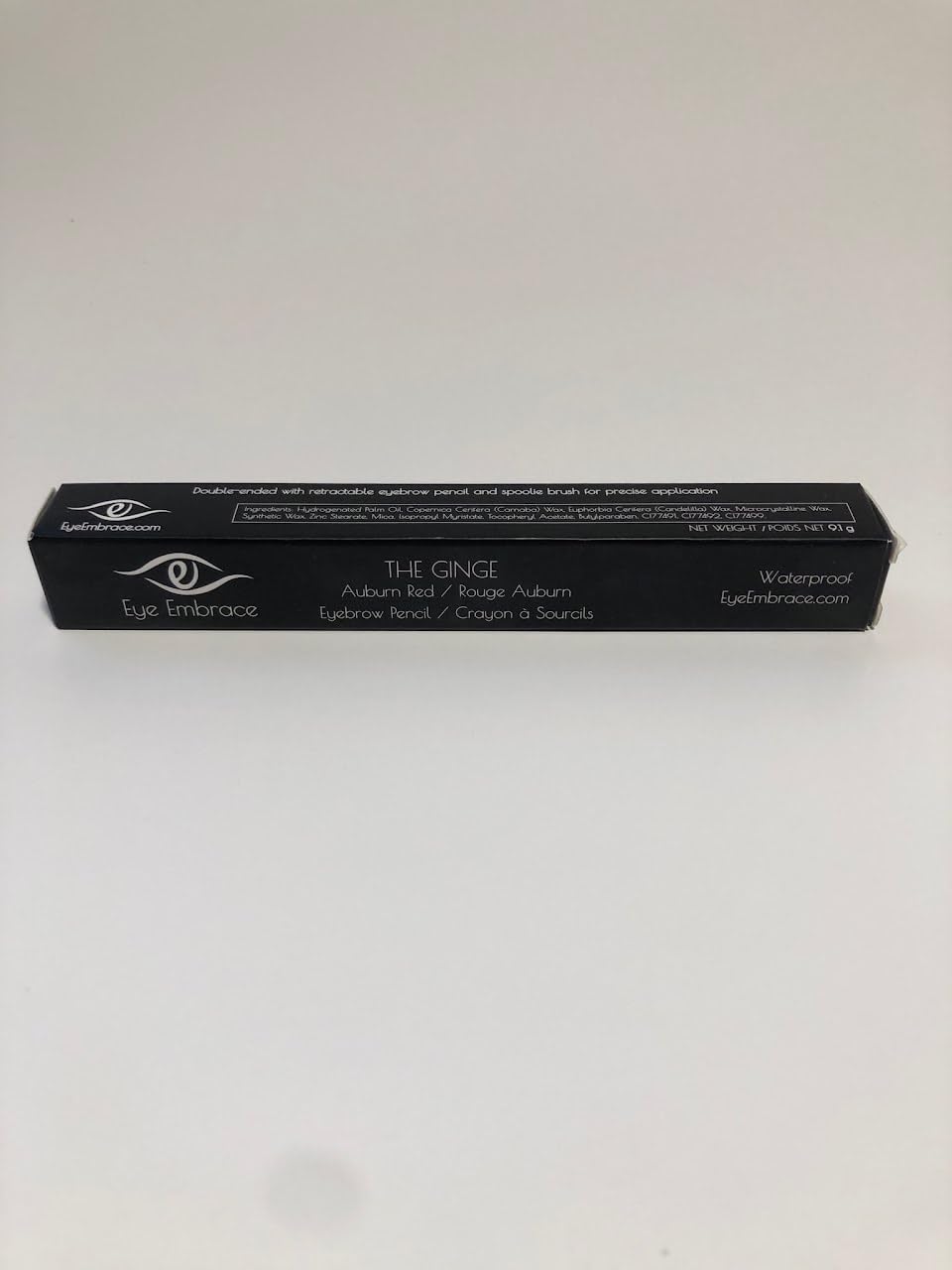 Eye Embrace The Ginge Auburn Red Eyebrow Pencil – Waterproof, Double-Ended Angled Tip & Spoolie
