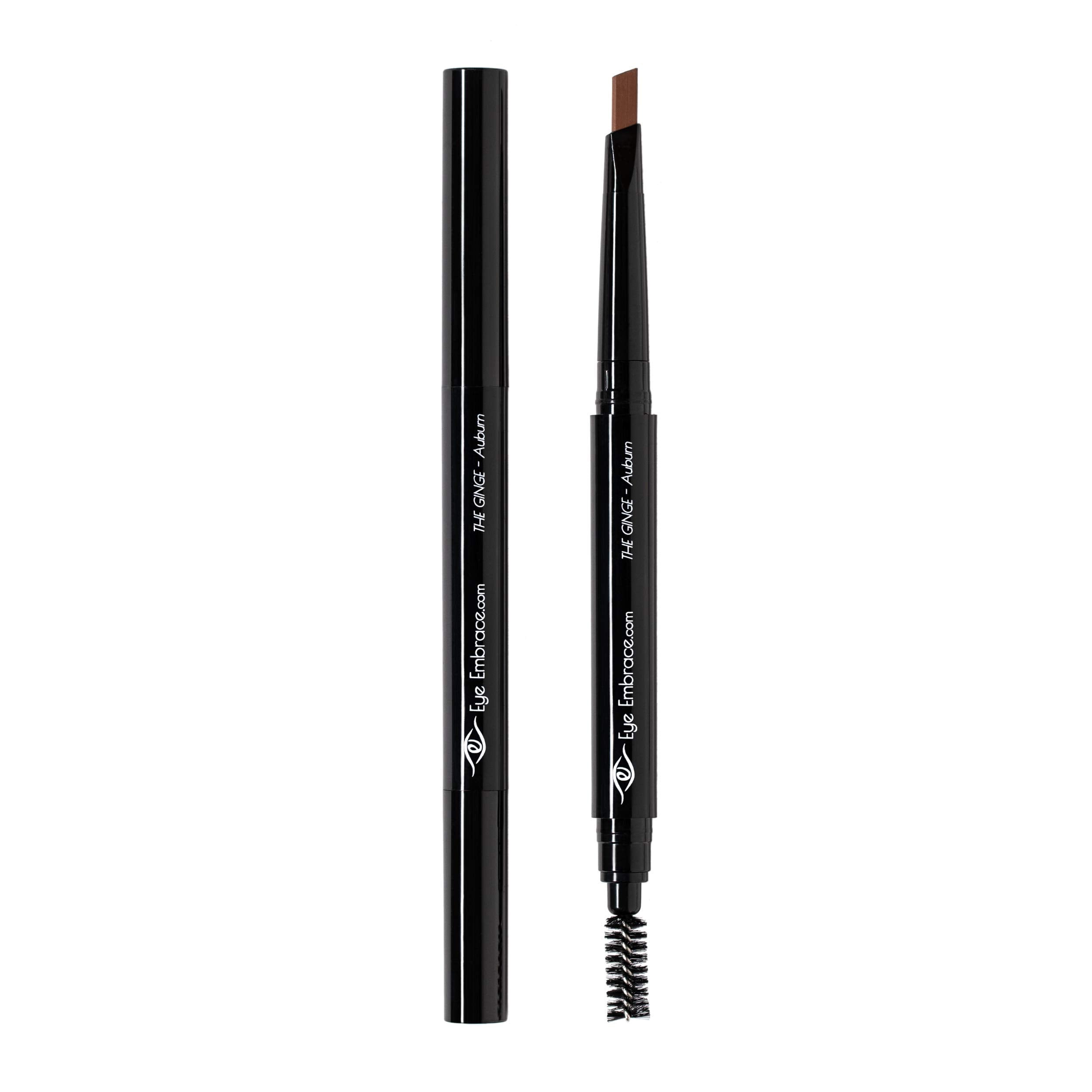 Eye Embrace The Ginge Auburn Red Eyebrow Pencil – Waterproof, Double-Ended Angled Tip & Spoolie