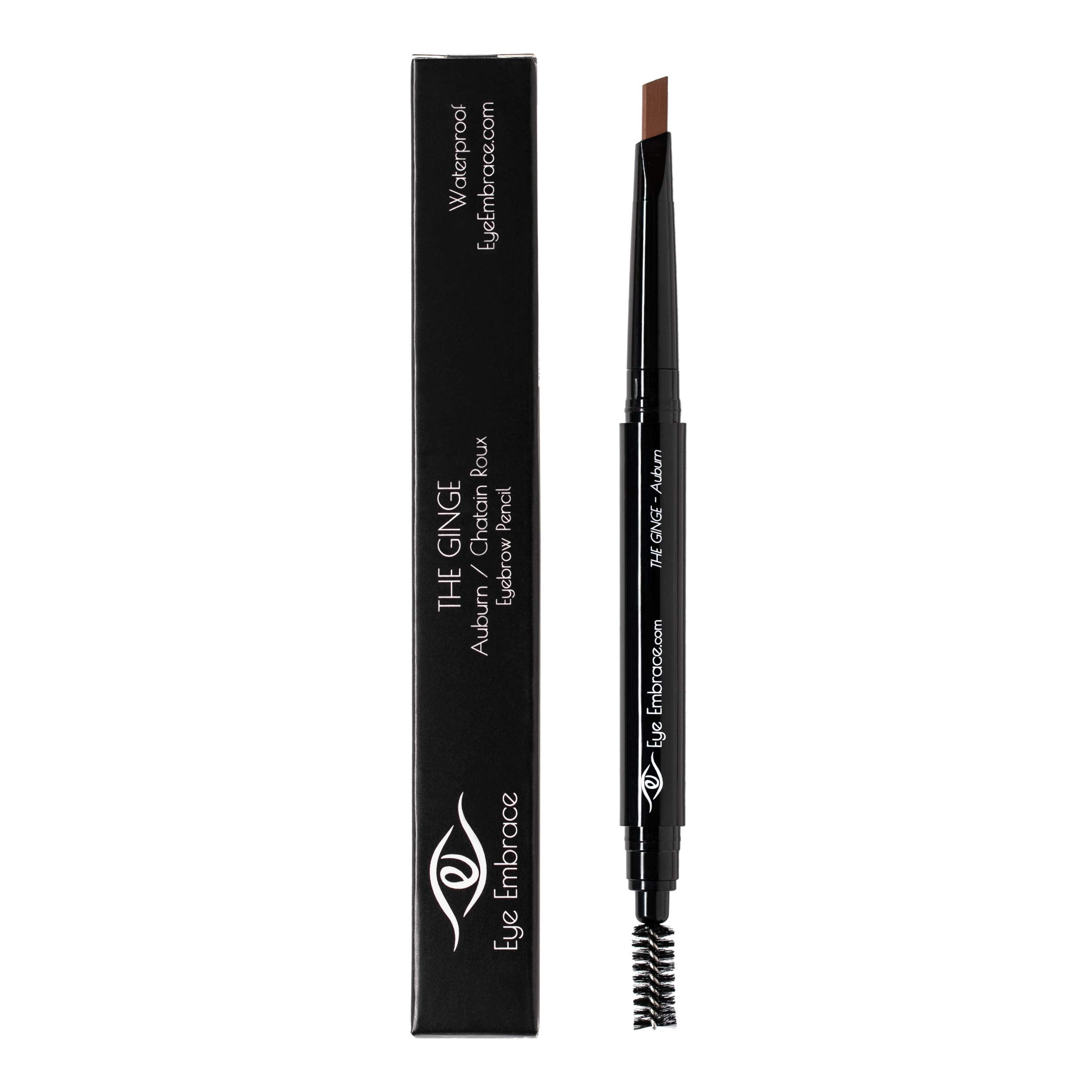 Eye Embrace The Ginge Auburn Red Eyebrow Pencil – Waterproof, Double-Ended Angled Tip & Spoolie