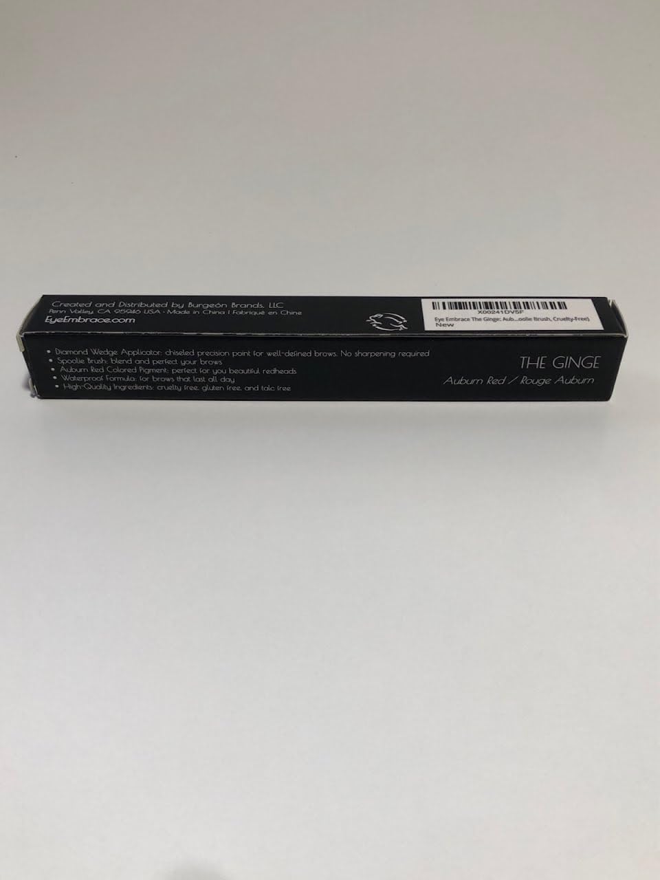 Eye Embrace The Ginge Auburn Red Eyebrow Pencil – Waterproof, Double-Ended Angled Tip & Spoolie