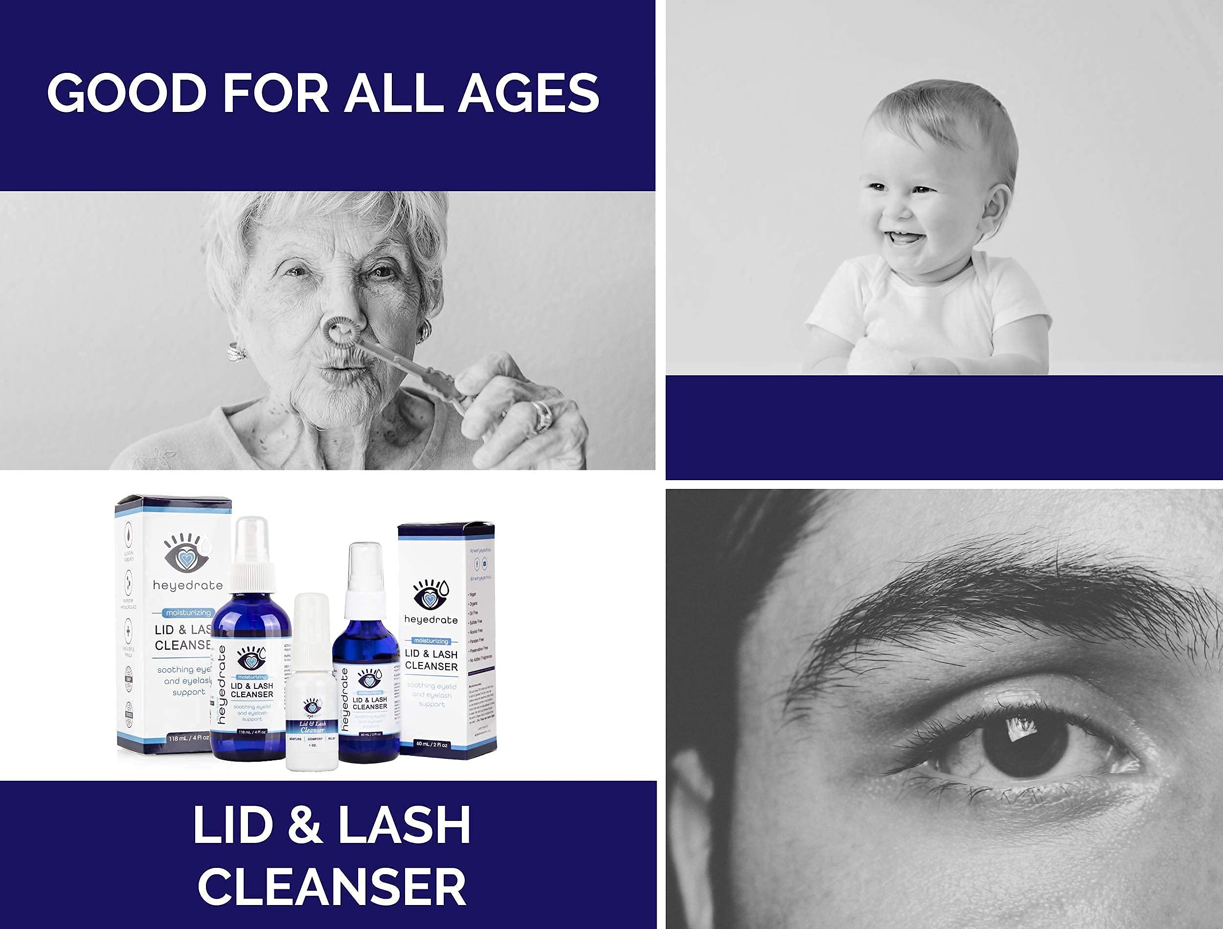 Eye Love Lid & Lash Cleanser – 2oz HOCl Spray for Eyelid & Lash Care
