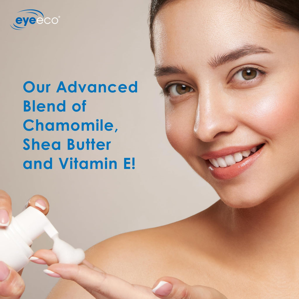 EyeEco Advanced Tea Tree Eyelid & Facial Cleanser - 180mL | Gentle, Hydrating for Sensitive Skin