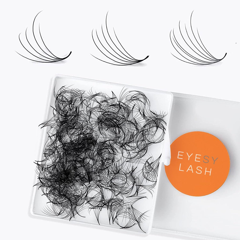 Eyesy Lash 500 Camellia Promade Fans – 5D 0.07, 8–12mm CC Curl