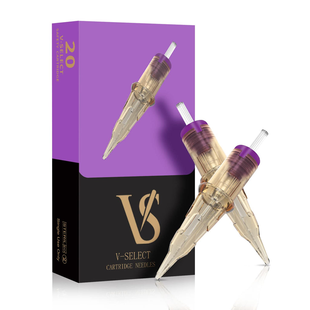 EZTAT2 V-Select 1RL Cartridge Needles for Permanent Makeup | Eyebrows, Liner, Microblading