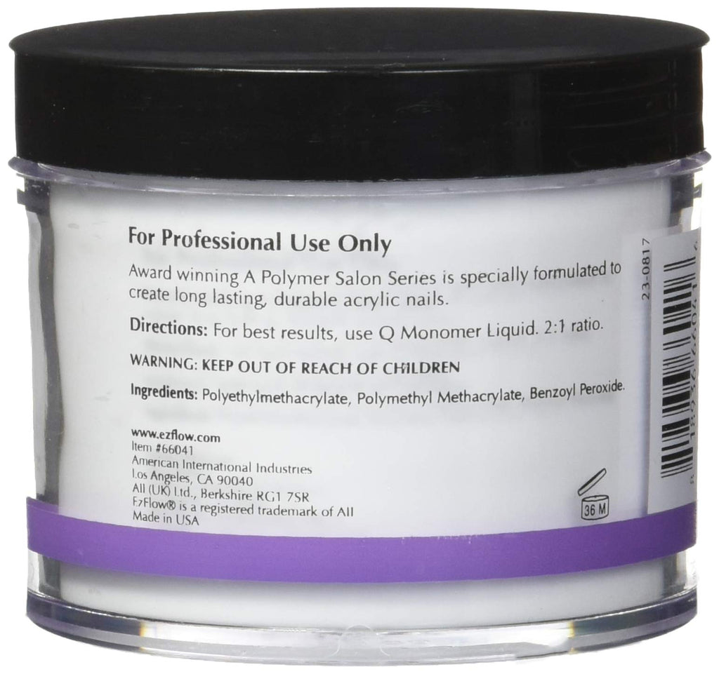 EzFlow A Polymer Clear False Nails – 4 Ounce