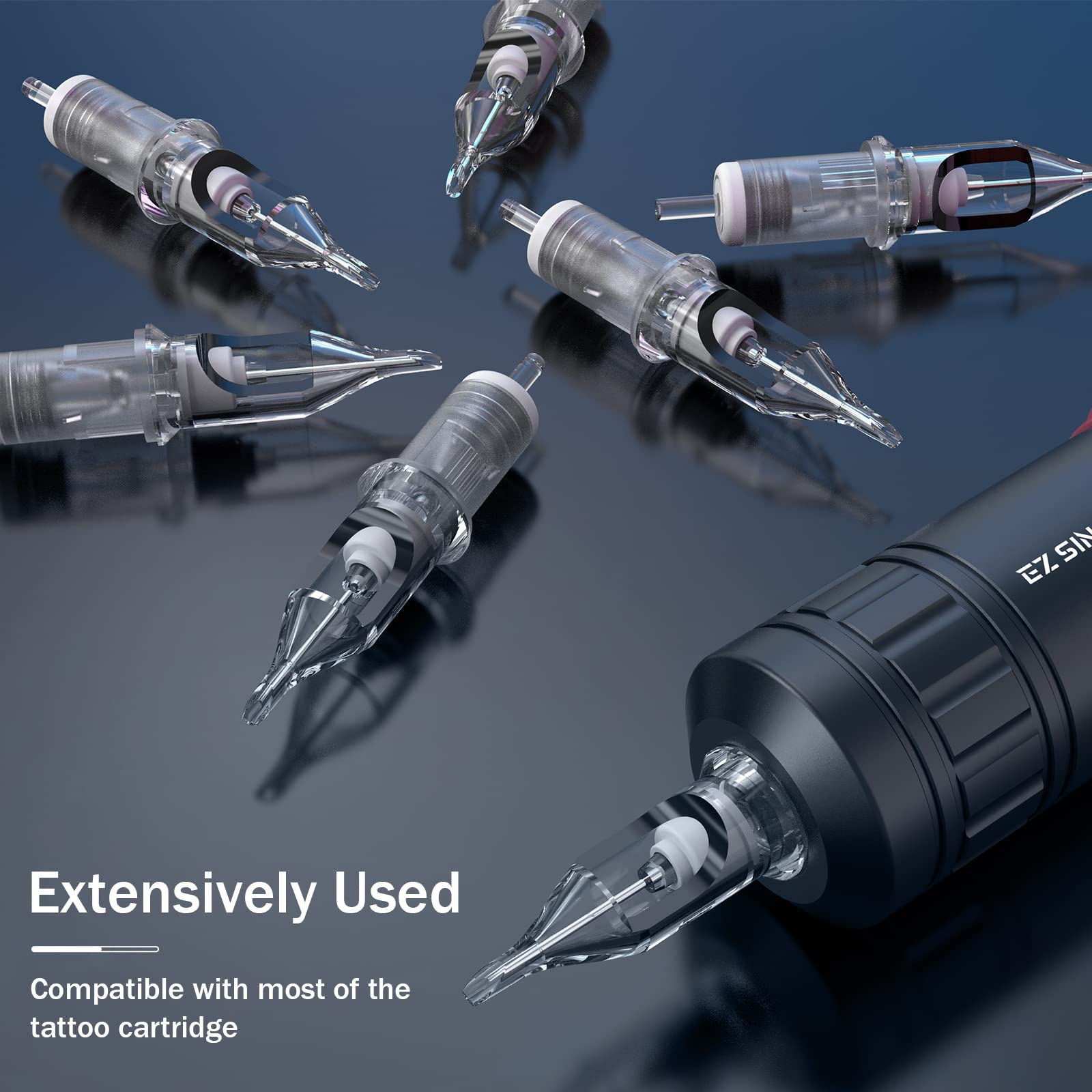 EZ Tattoo Cartridge Needles Assorted 50Pcs Mixed (3RL 7RL 7RS 7M1 9RM) - EZTAT2