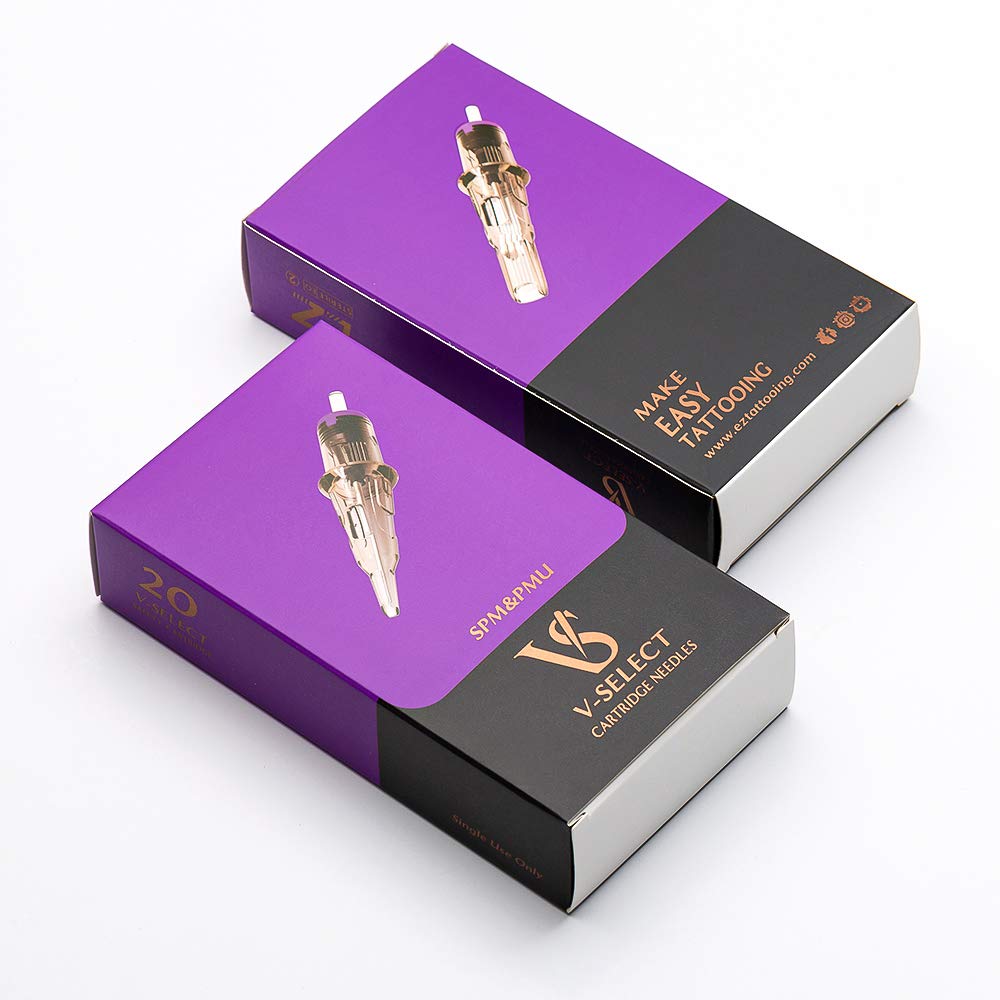 EZTAT2 EZ Tattoo V-Select Curved Magnum 15RM Cartridges 0.30mm – 20Pcs