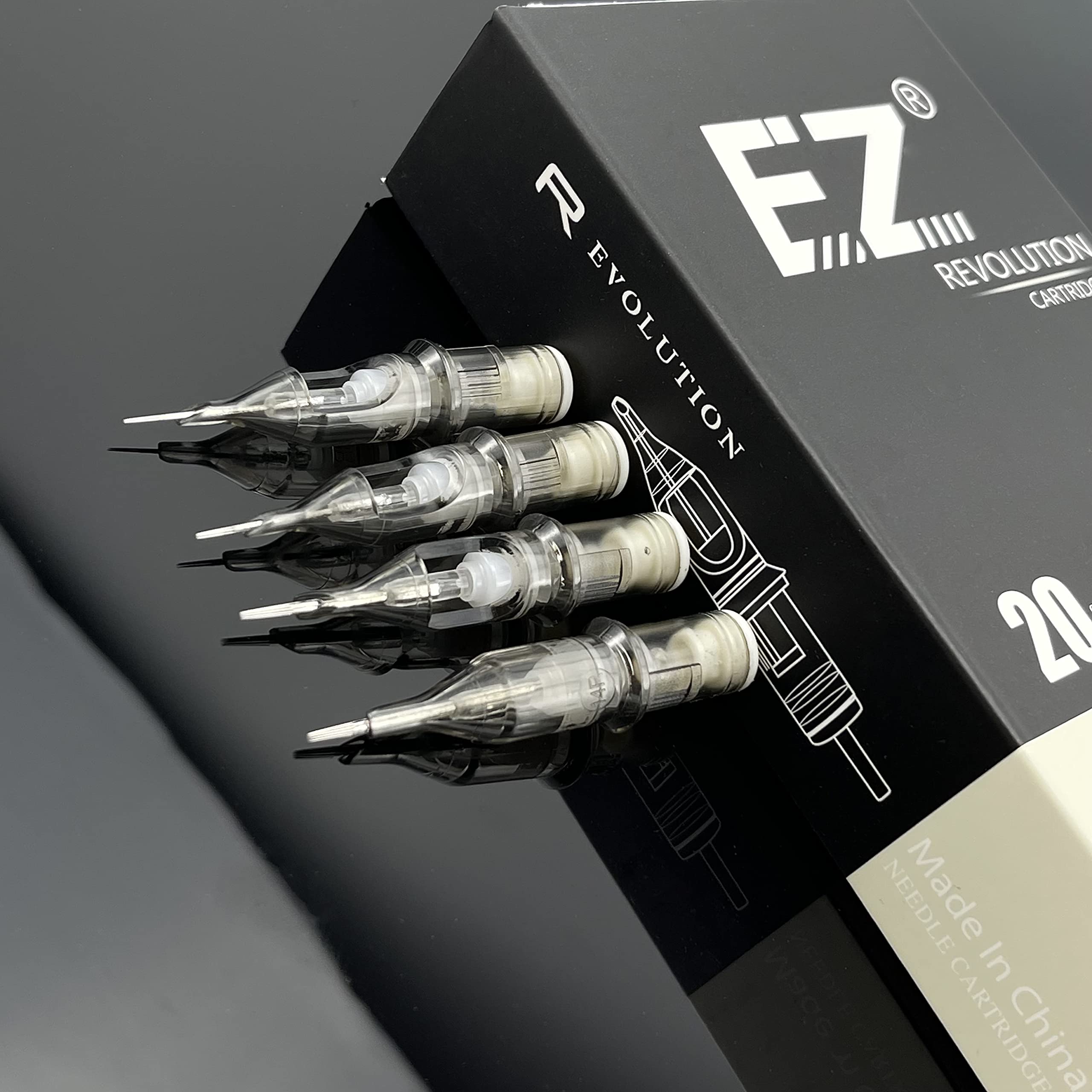 EZTAT2 EZ Tattoo Cartridge Needles – 20Pcs #12 5RL Round Liner for Rotary Machines