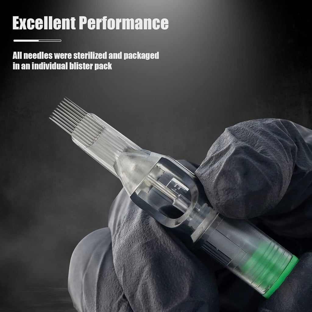 EZTAT2 EZ Tattoo Cartridge Needles 50Pcs #12 (7M1) - Revolution with Safety Membrane