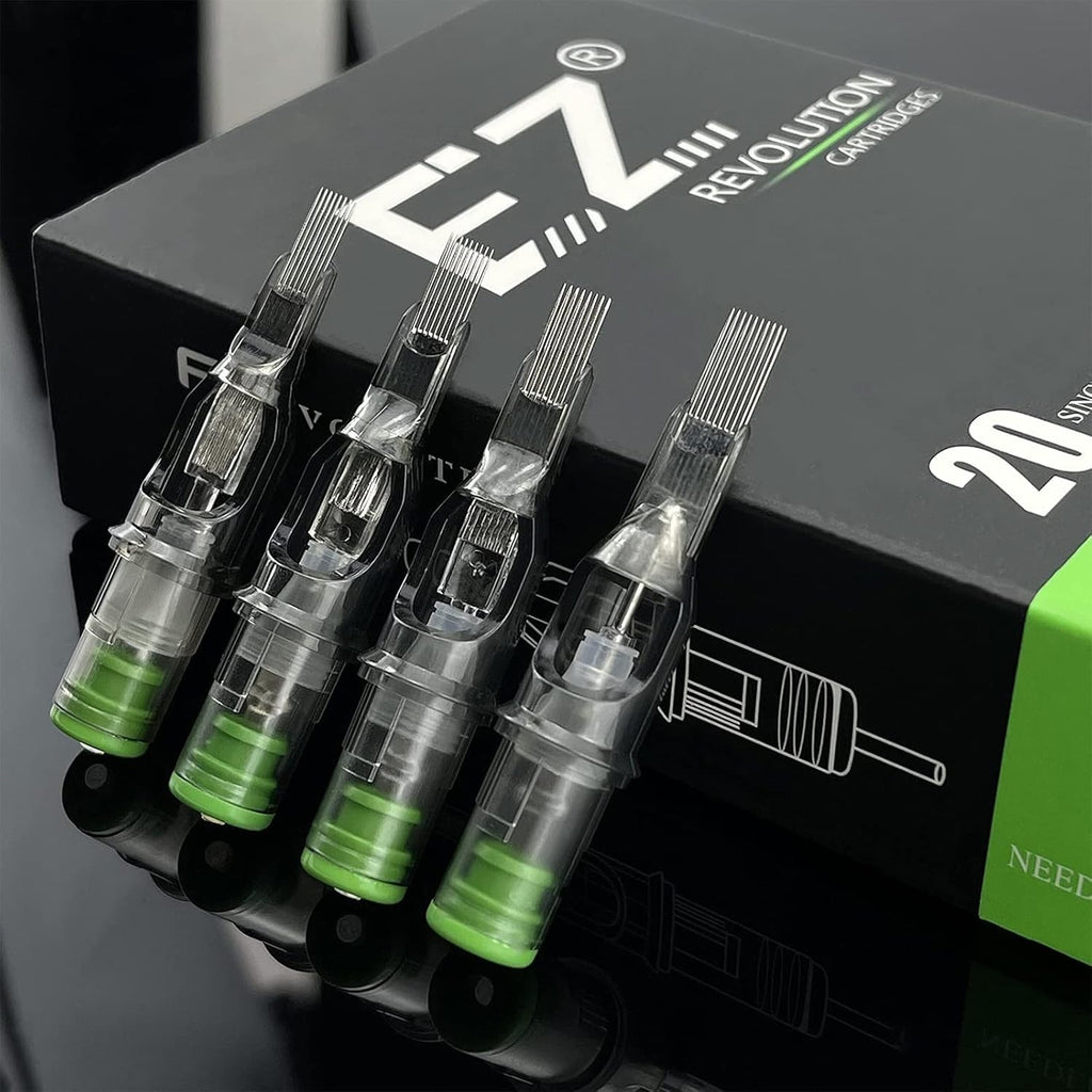 EZTAT2 EZ Tattoo Cartridge Needles 50Pcs #12 (7M1) - Revolution with Safety Membrane