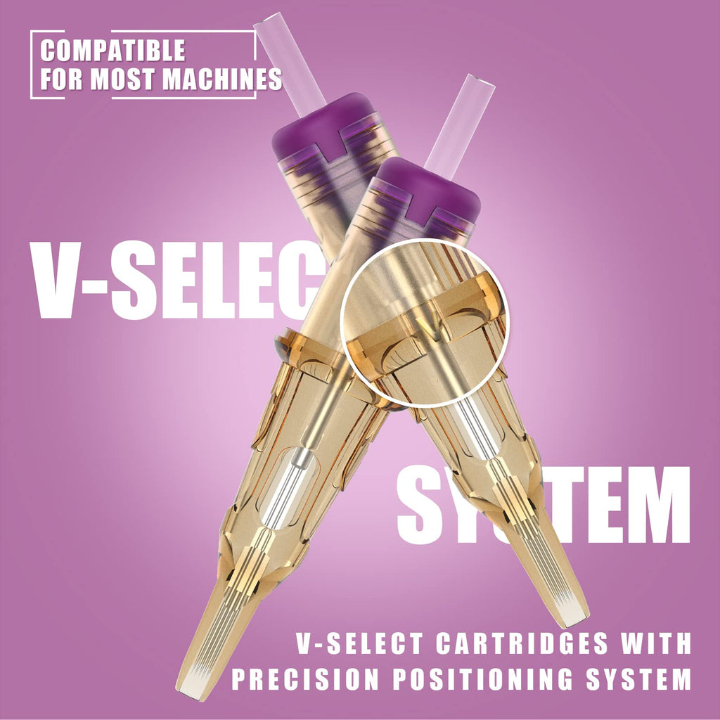 EZTAT2 EZ Tattoo V-Select Curved Magnum 15RM Cartridges 0.30mm – 20Pcs
