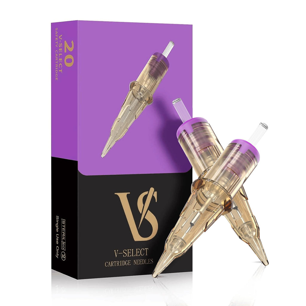 EZTAT2 V-SELECT Cartridges 20Pcs #12 (1RL) – Permanent Makeup & SMP