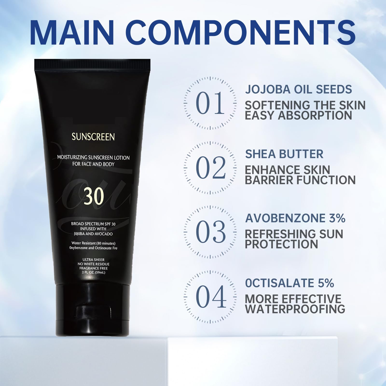 Face Sunscreen Black Girl SPF 30 – No White Cast, Moisturizing 2-Pack