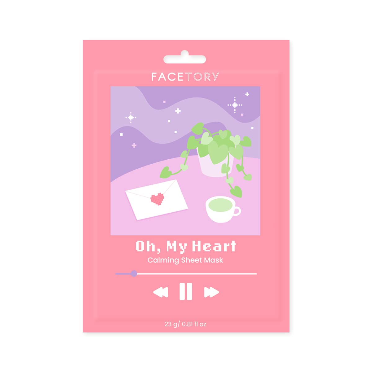 FACETORY Calming Sheet Mask for Acne-Prone Skin with Heartleaf | 10-Pack