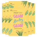 FACETORY Glow Baby Glow 2-Step Sheet Mask with Niacinamide & Aloe – Hydrating 5 Pack