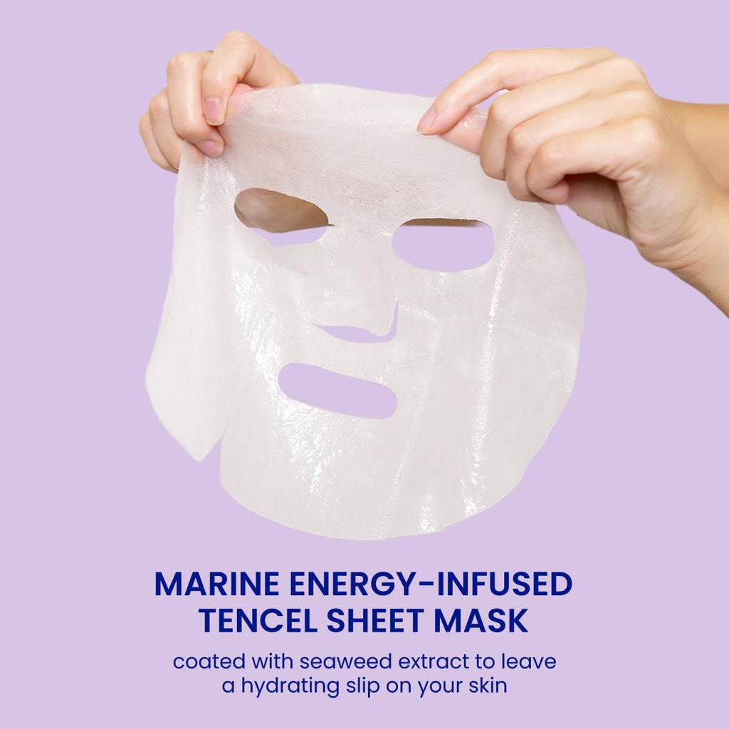 FACETORY Sea the Radiance Plumping Sheet Mask with Seaweed & Peptides – Hydration & Firming (10 Pack)
