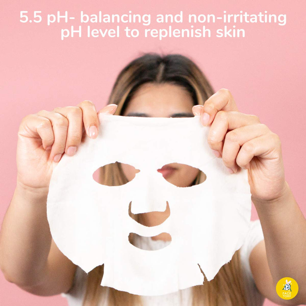 FACETORY Oats My Bananas Calming Sheet Mask | Milky Essence Hydration & Gentle Redness Relief (10 Pack)