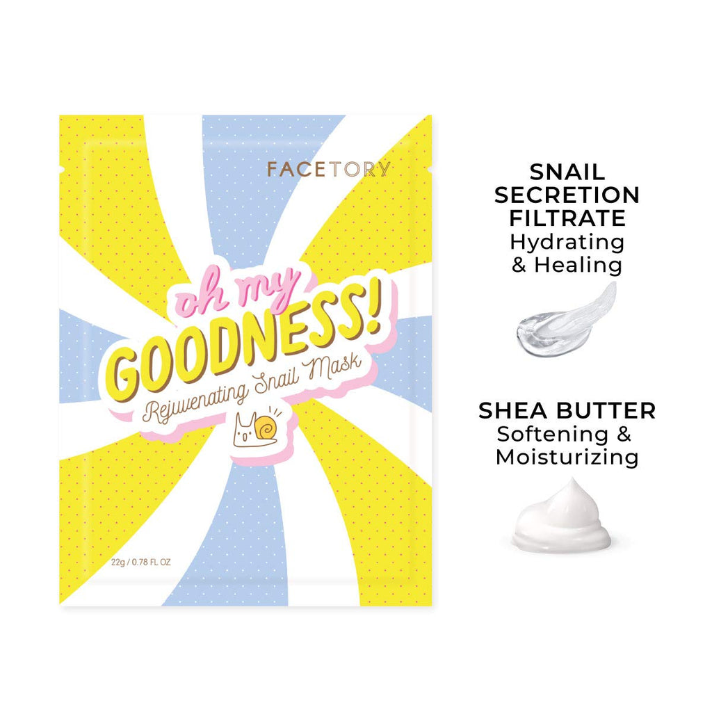 FACETORY Collection Facial Mask Set – Hydrating, Purifying, Soothing & Revitalizing (10 pcs)
