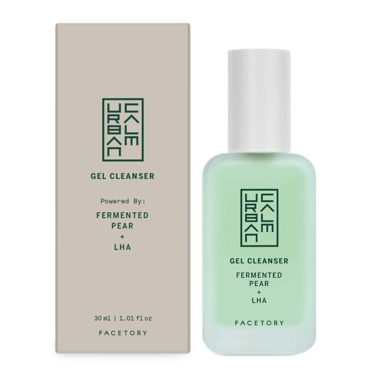 FACETORY Urban Calm Hydrating Face Wash – Gentle Gel Cleanser with Fermented Pear & LHA