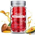 Fadelo Hair Treatment – Frizz & Damage Control with Vitamins A, C, E, B5 + Argan, Macadamia & Avocado Oils | 40 Capsules