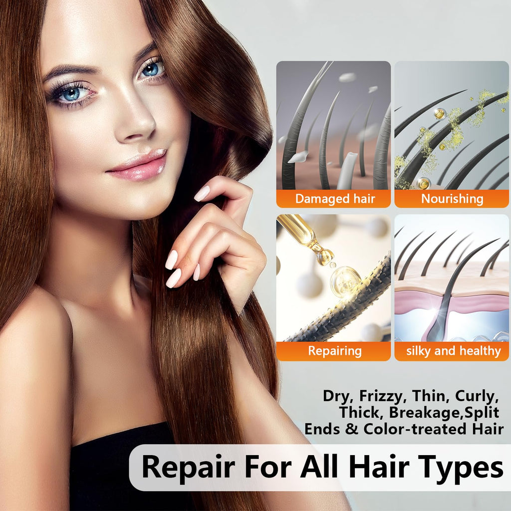 Fadelo Hair Treatment – Frizz & Damage Control with Vitamins A, C, E, B5 + Argan, Macadamia & Avocado Oils | 40 Capsules